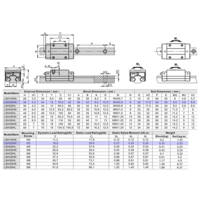 LSH20BK-HN-H-SB-M6 AIRTAC PROFILE RAIL BEARING<br>LSH 20MM SERIES, HIGH ACCURACY WITH MEDIUMIUM PRELOAD (SB), SQUARE MOUNT - NORMAL BODY